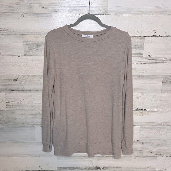 Soft Long Sleeve Oatmeal Tunic - Picture 2 of 4